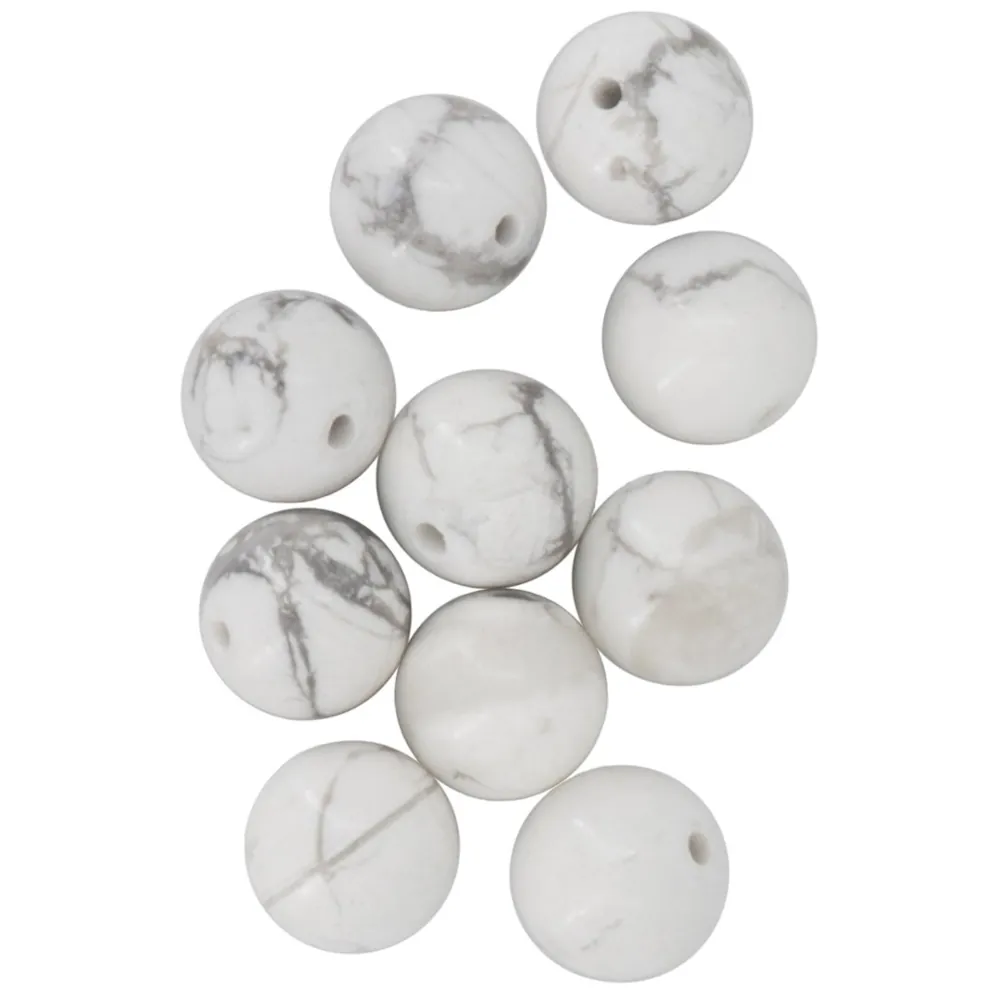 Kivihelmi 8mm 10kpl - Howlite