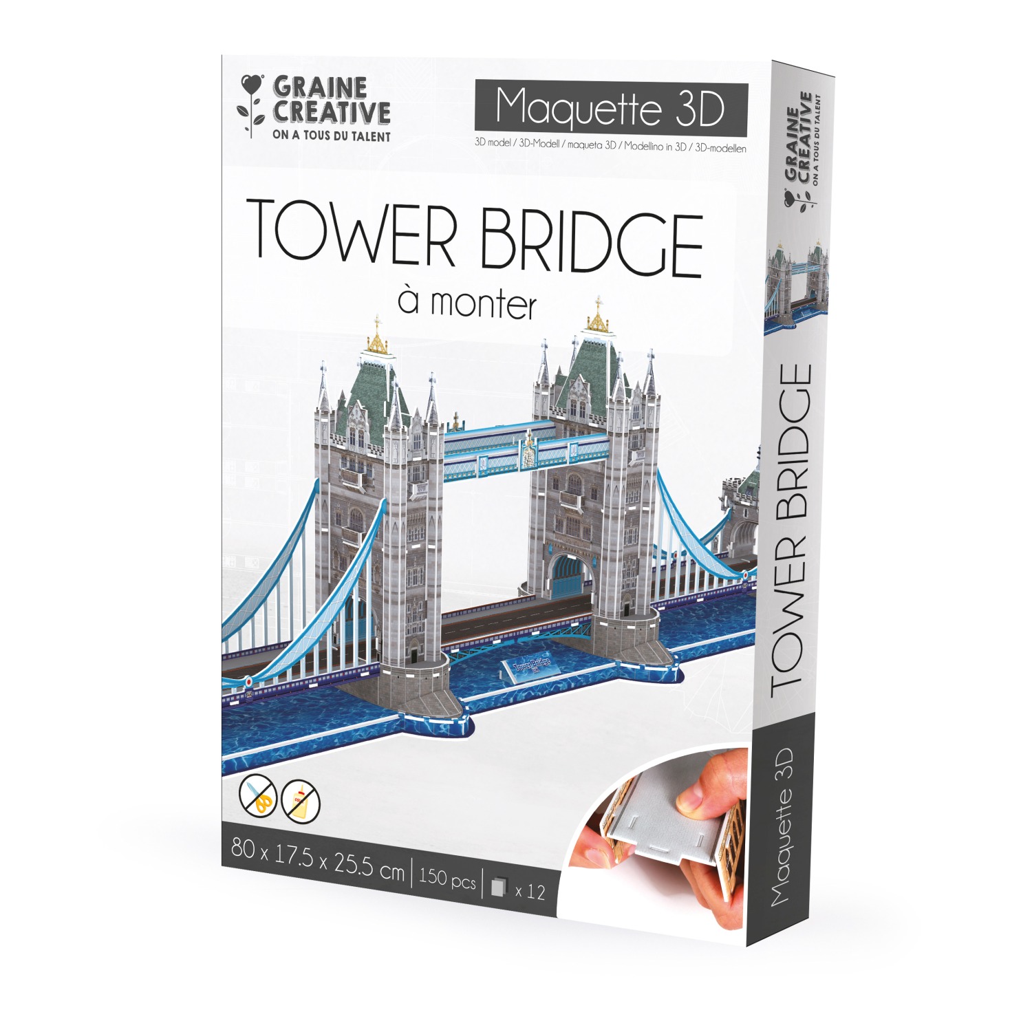 Alternative view of 3D Kevytlevy rakennussarja - Tower Bridge
