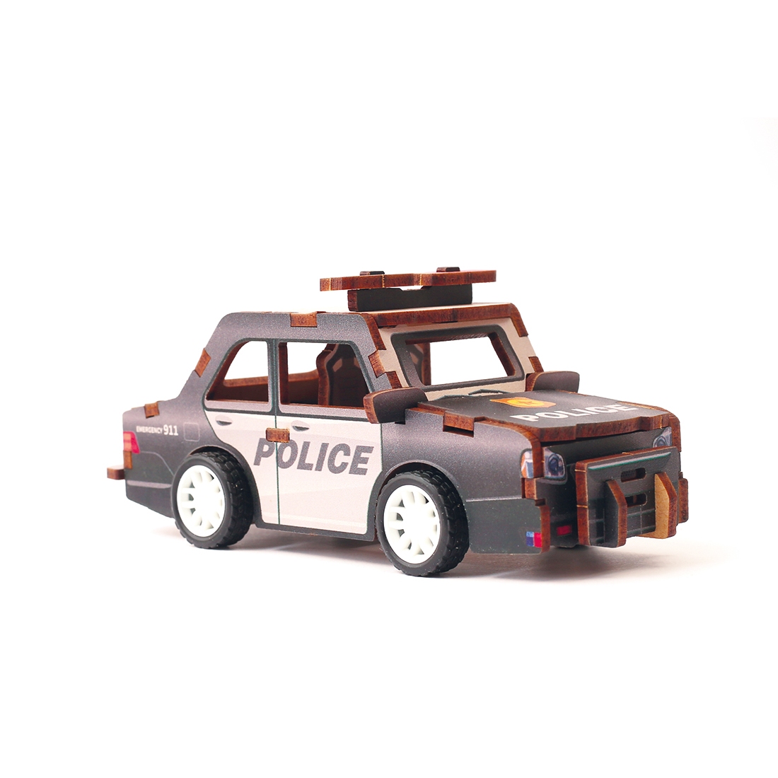 3D Ajoneuvo Rakennussarja - Poliisi
