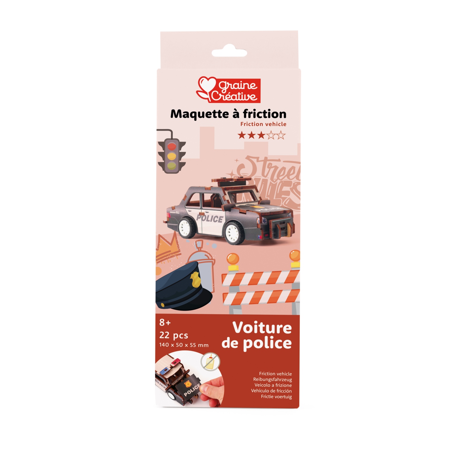 3D Ajoneuvo Rakennussarja - Poliisi - Image 3