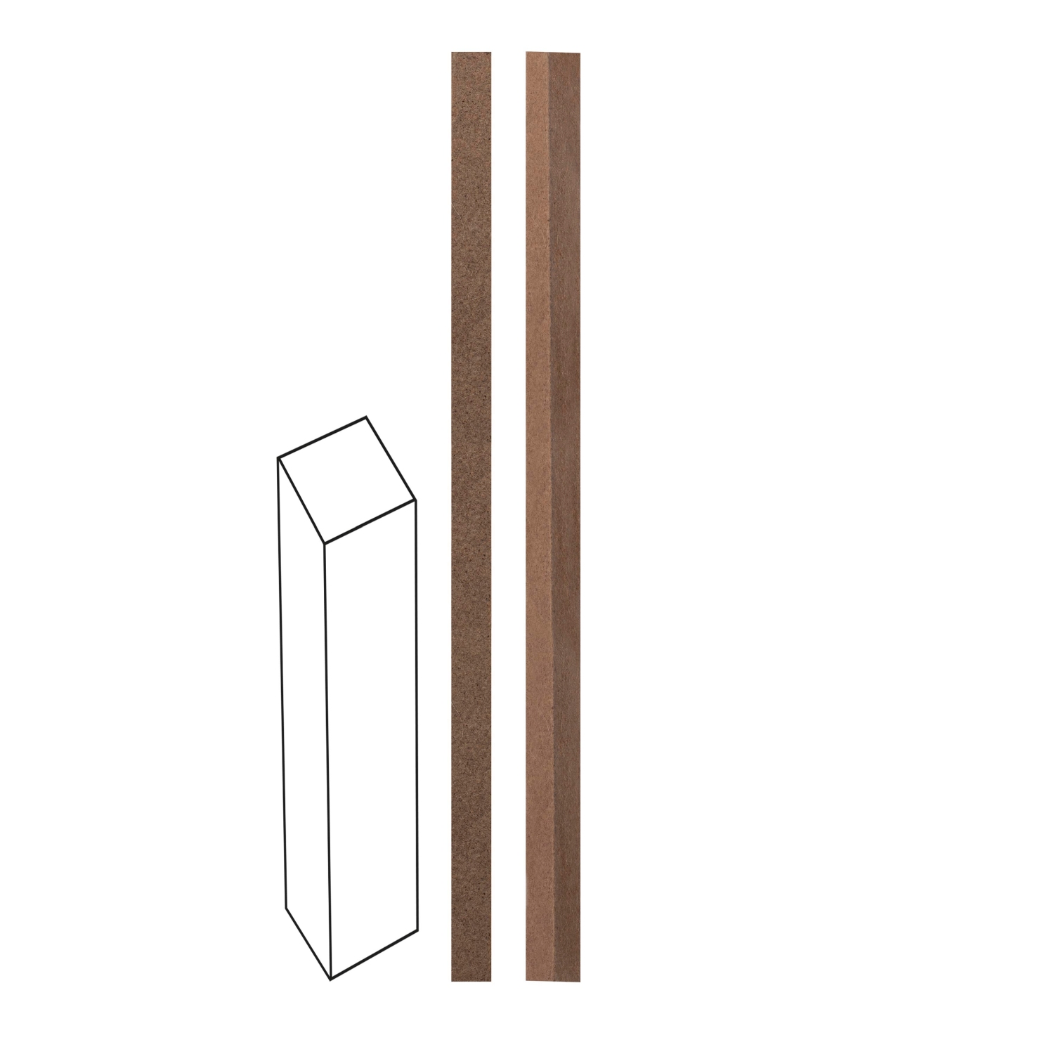 Sydänlanka ulkokynttilään 6x6x120mm 3kpl
