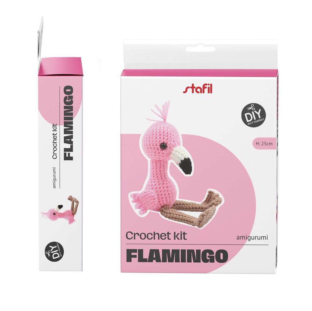Amigurumi 25cm - Flamingo