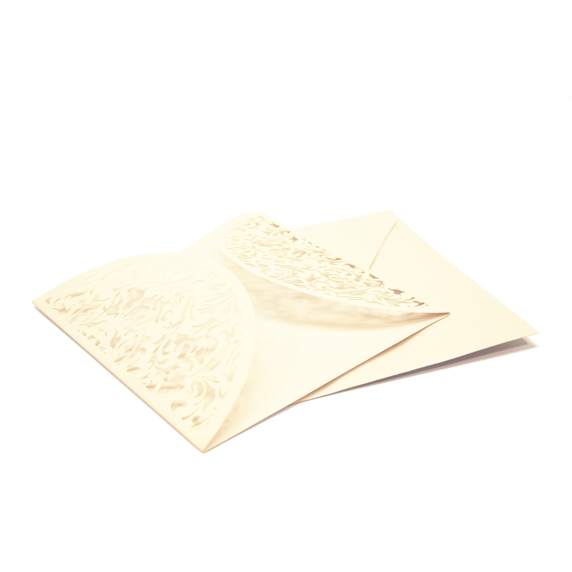 Helmiäispitsikorttipohja - Valkoinen