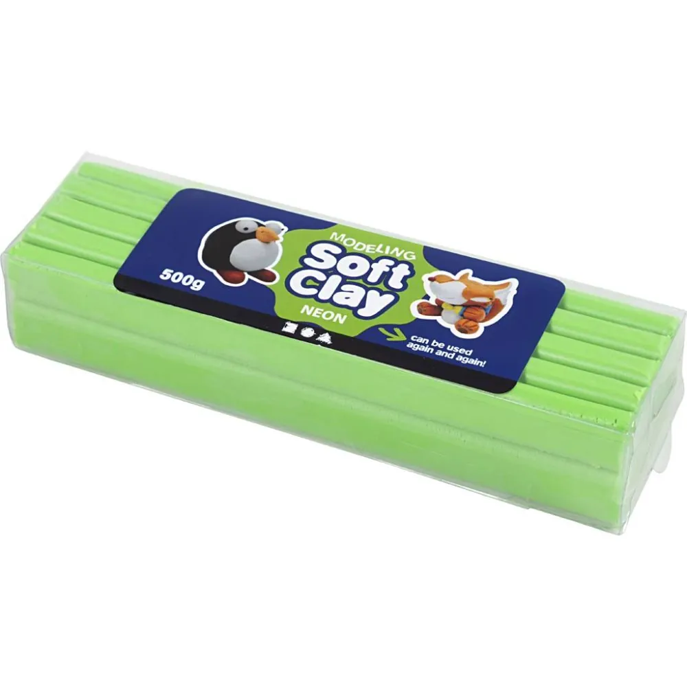 Soft Clay - Neon Vihreä