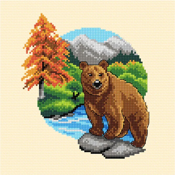 Ristipistotyösetti - Karhu