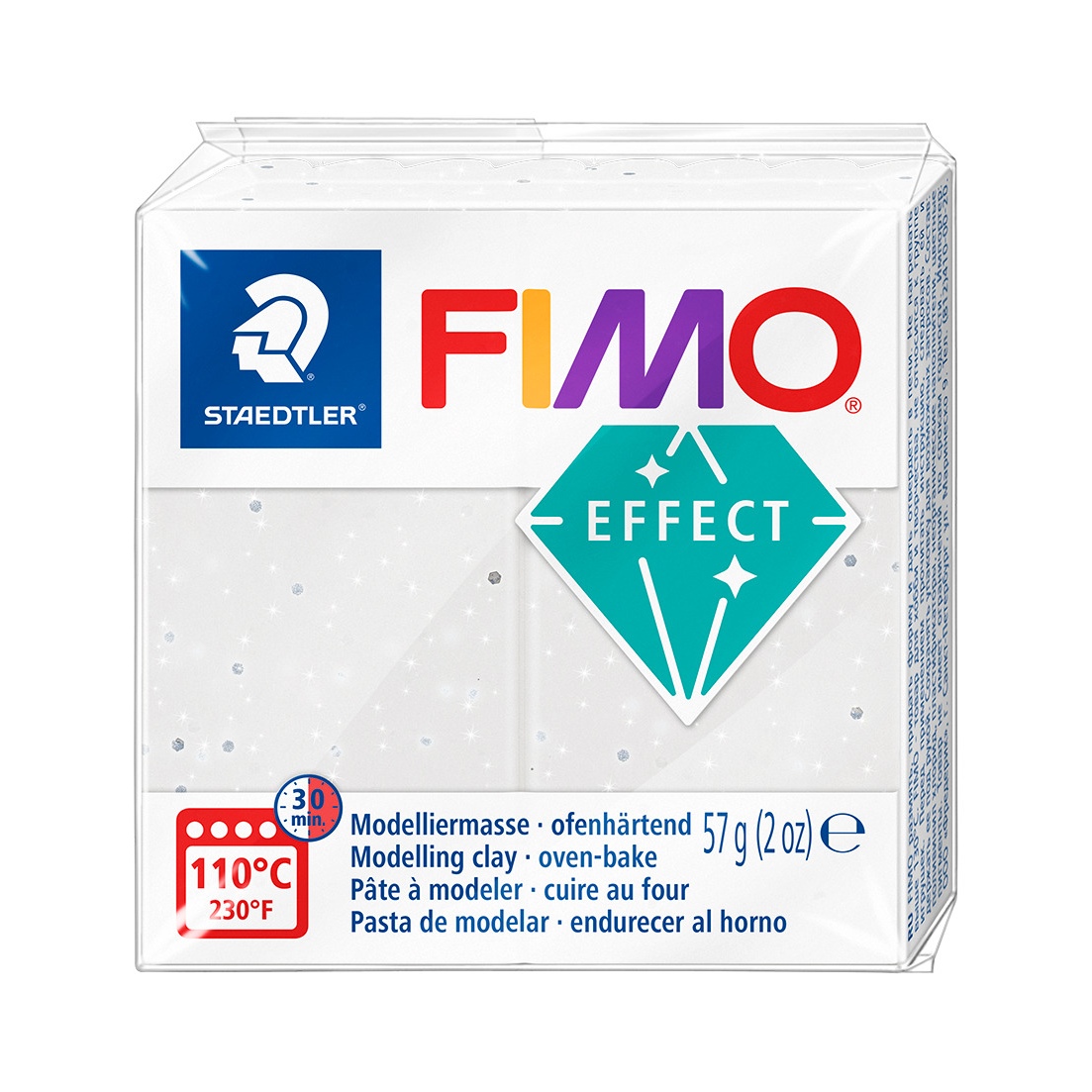 Fimo Effect 57g - 003 White Granit