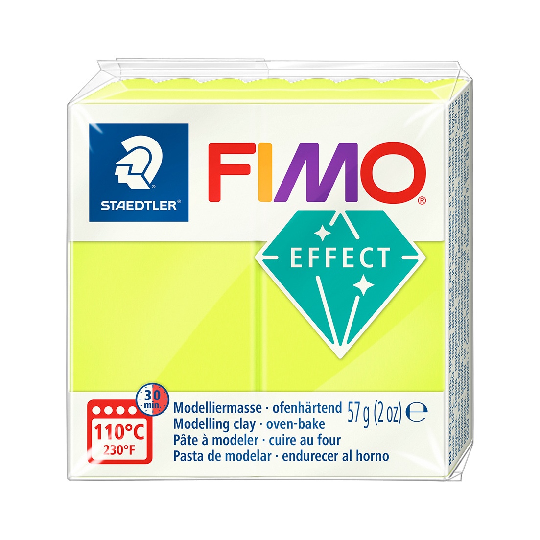 Fimo Neon 57g - 101 Neon Yellow