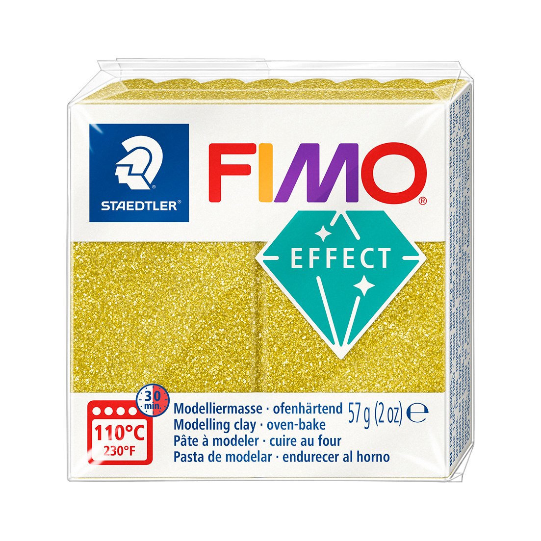 Fimo Effect 57g - 112 Glitter Gold