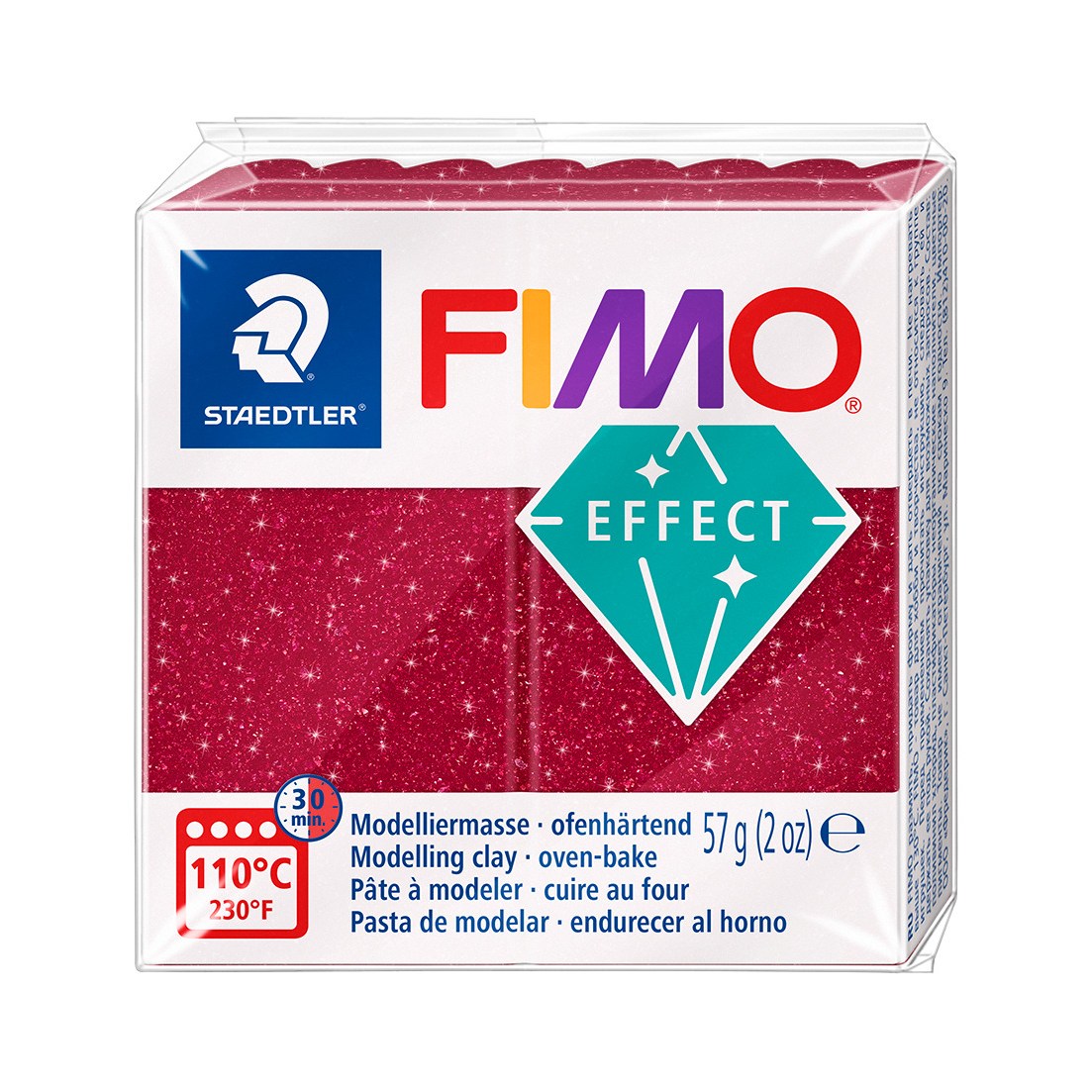 Fimo Effect 57g - 202 Galaxy Red