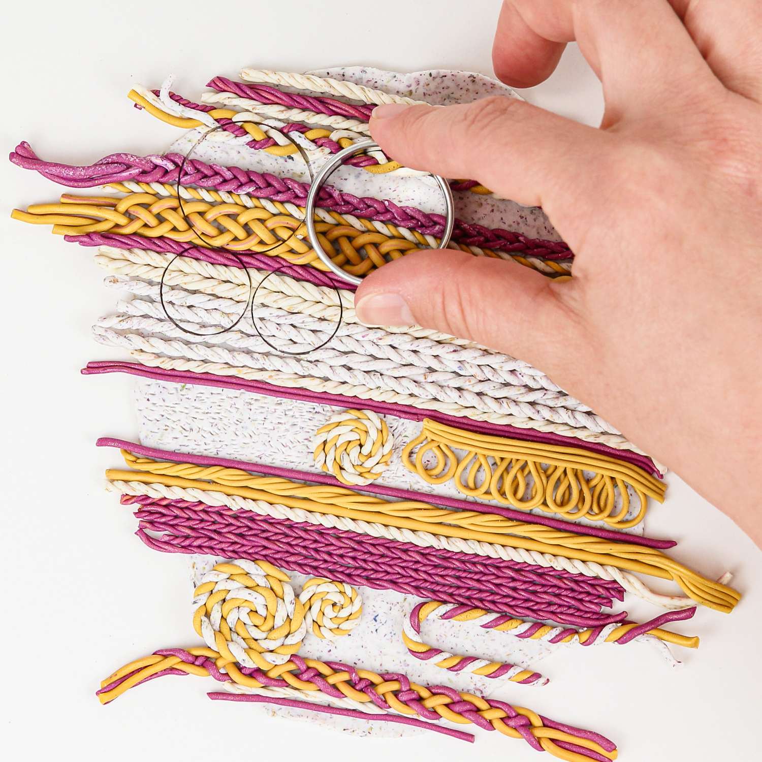 Alternative view of Fimo How-To-Create - Knit & Braid Design