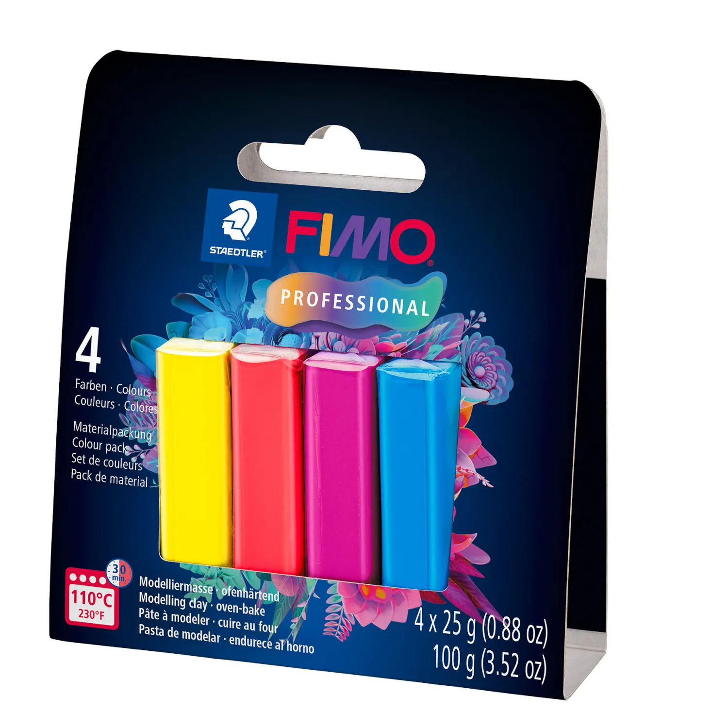 Fimo Professional 4x25g Sävylajitelma