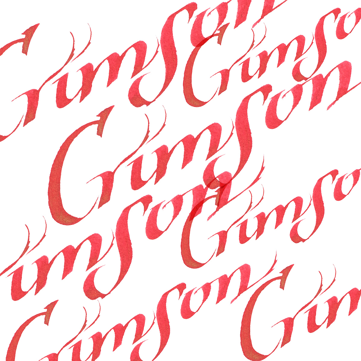 Alternative view of Calligraphy Ink - Crimson