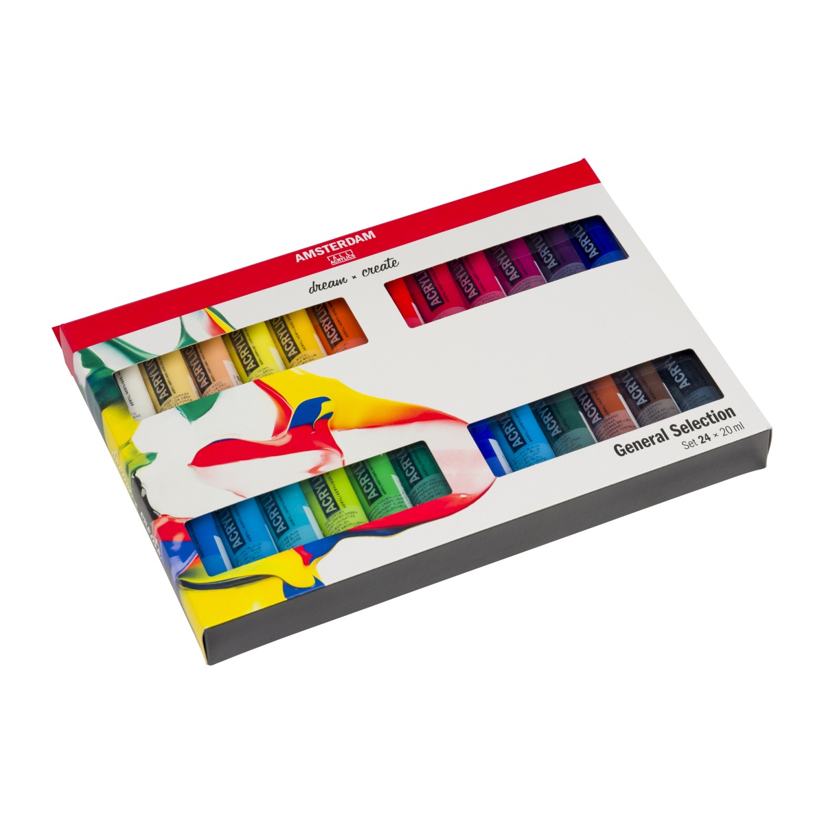 Amsterdam Acrylic lajitelma 24x20ml - General Selection