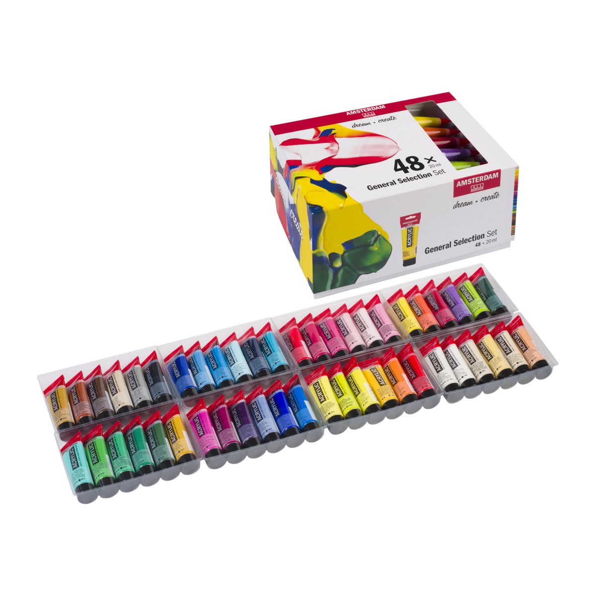 Alternative view of Amsterdam Acrylic lajitelma 48x20ml - General Selection