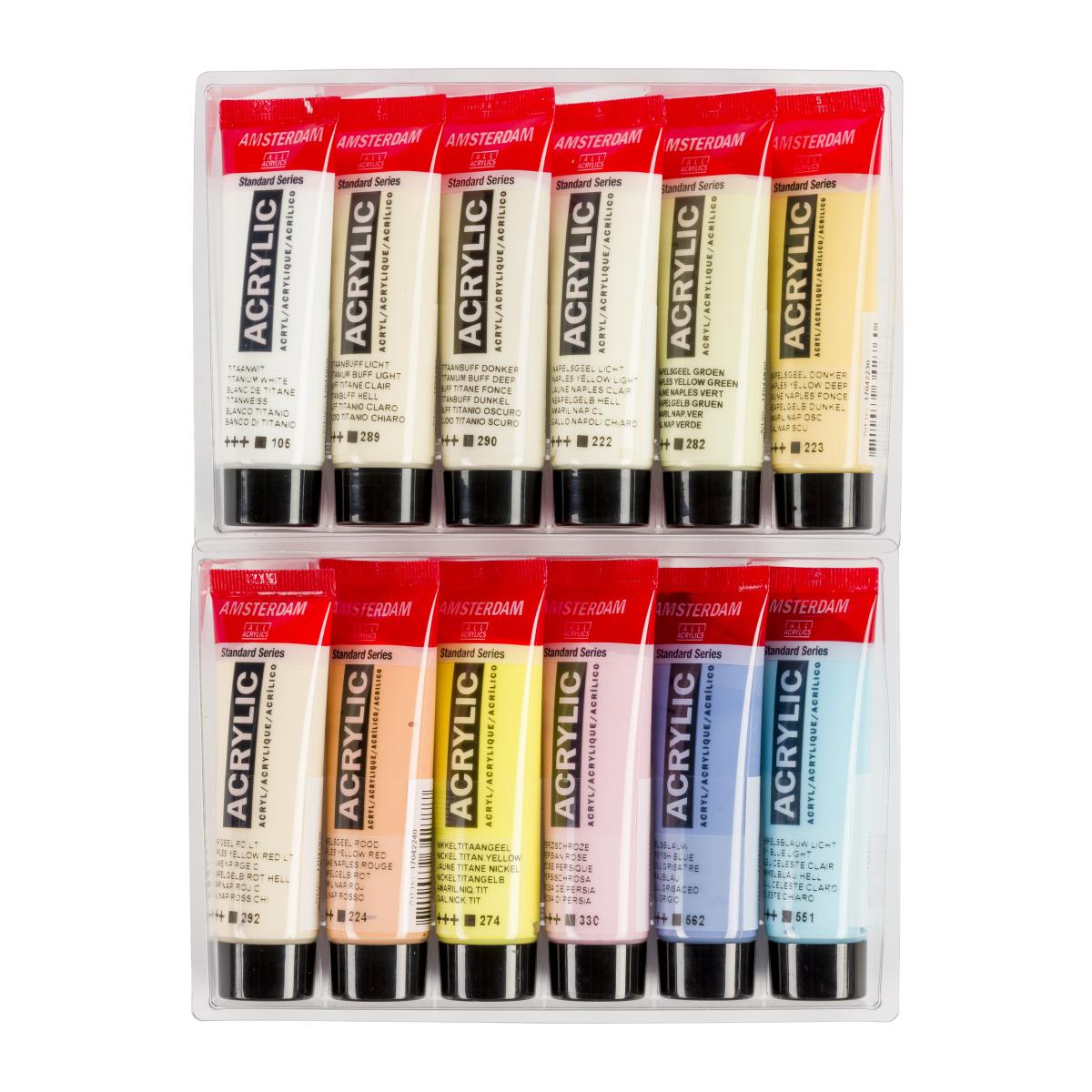 Alternative view of Amsterdam Acrylic lajitelma 12x20ml - Pastel