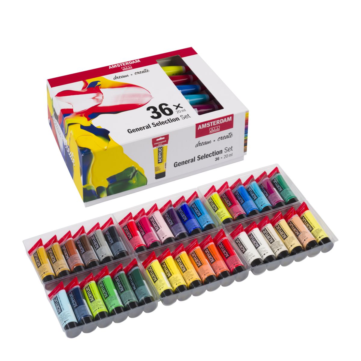 Alternative view of Amsterdam Acrylic lajitelma 36x20ml - General Selection