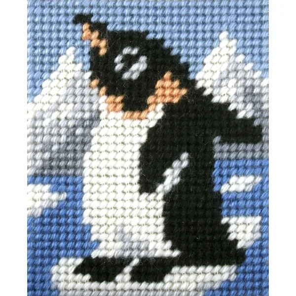 Kirjontatyö lapsille - Pingviini