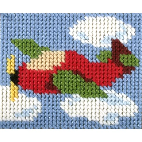 Kirjontatyö lapsille - Lentokone