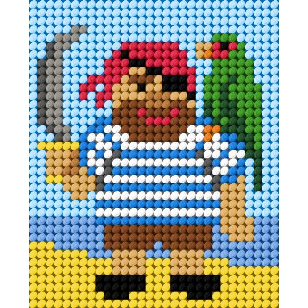 Kirjontatyö lapsille - Merirosvo