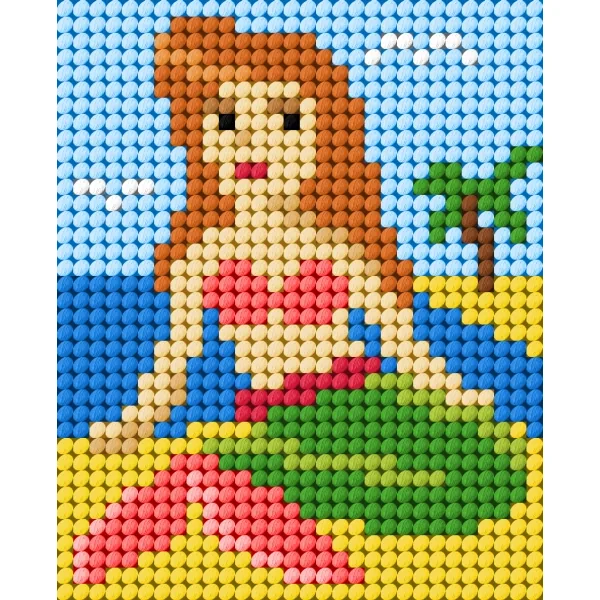 Kirjontatyö lapsille - Merenneito