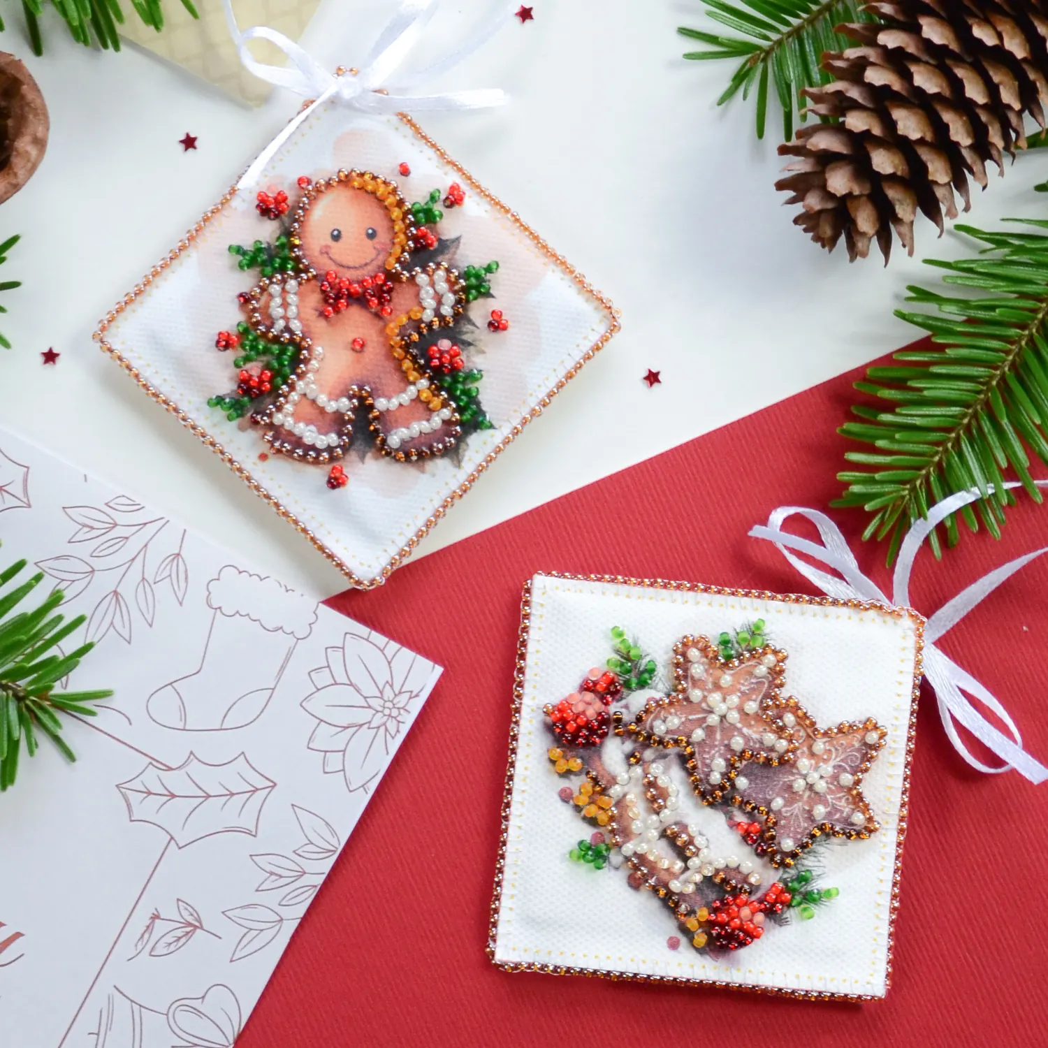 Helmikirjontasetti Joulukoriste - Holiday Baking