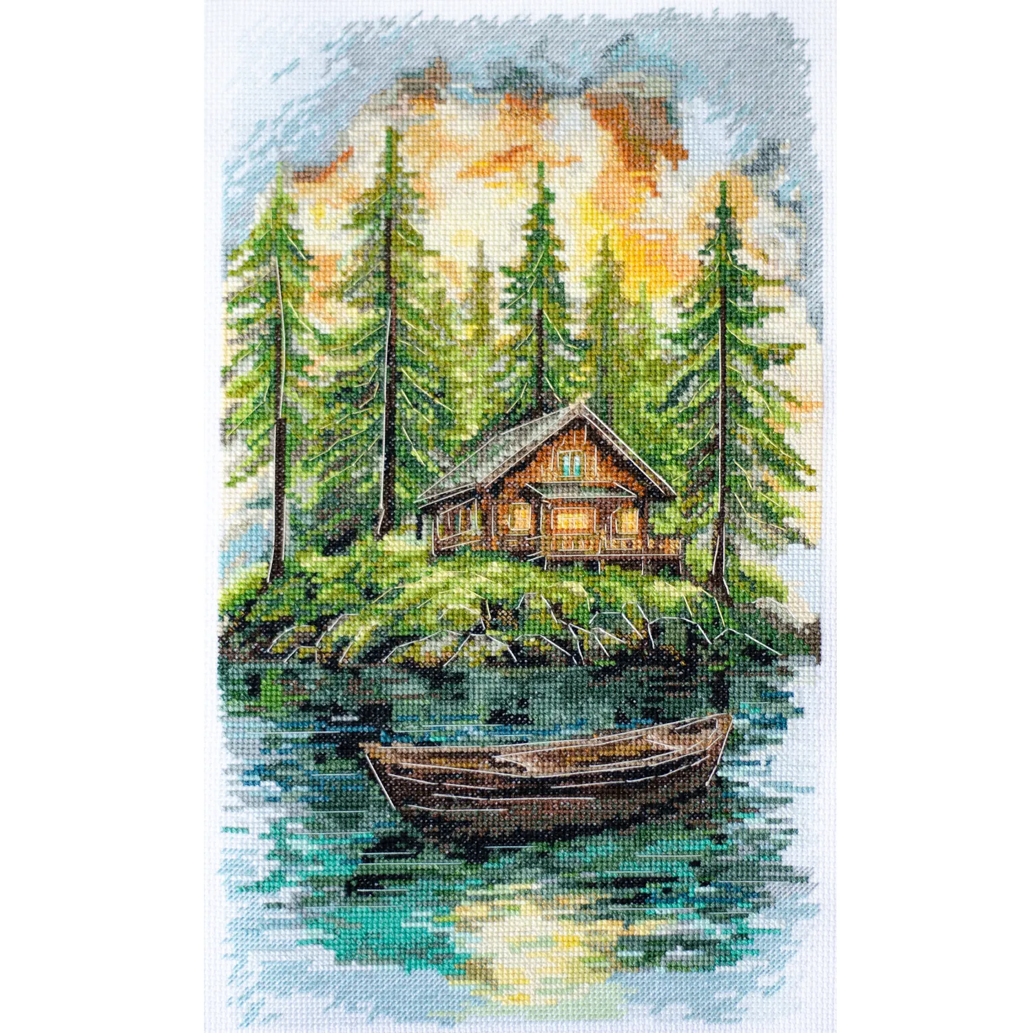 Ristipistotyösetti - Silence in the Forest