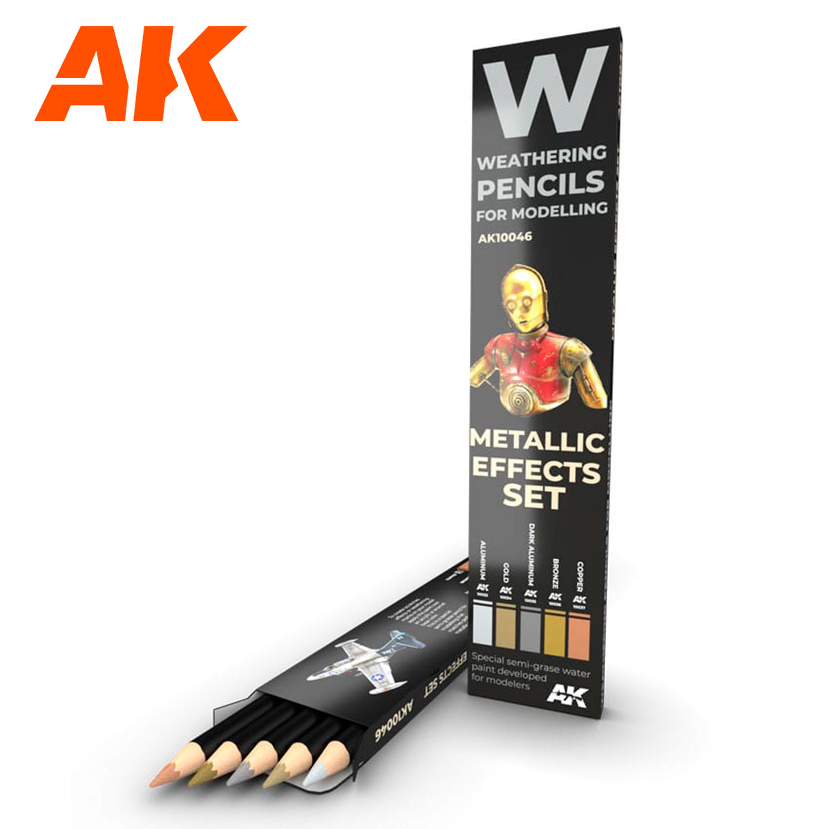 Weathering Pencils - Metallic Effects Set