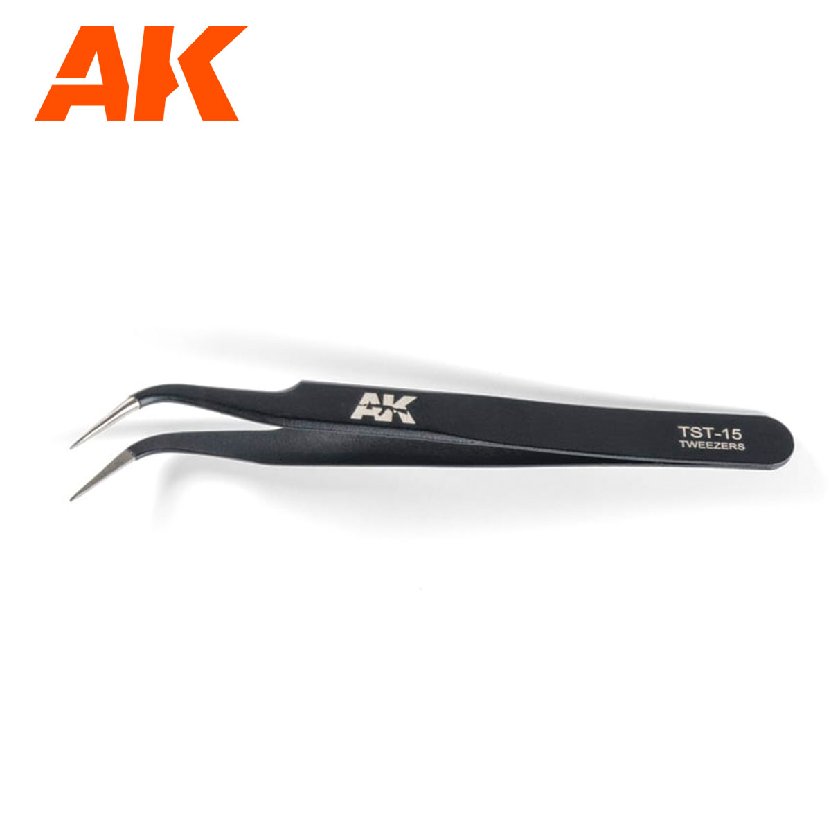Alternative view of AK Precise Curved Tweezers