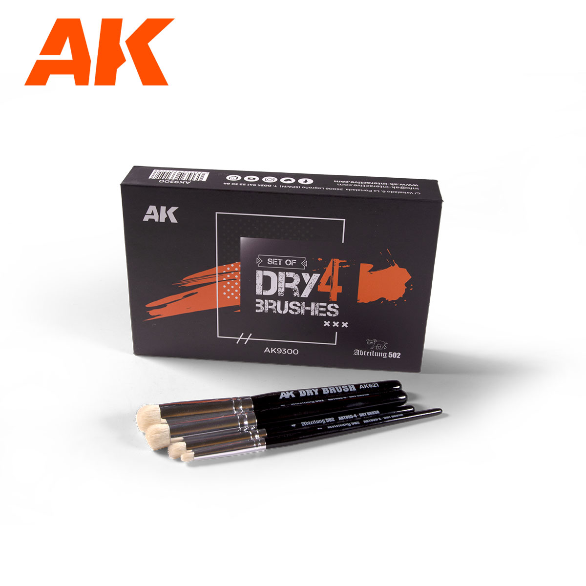 Dry 4 Brushes Kuivasivellinsarja
