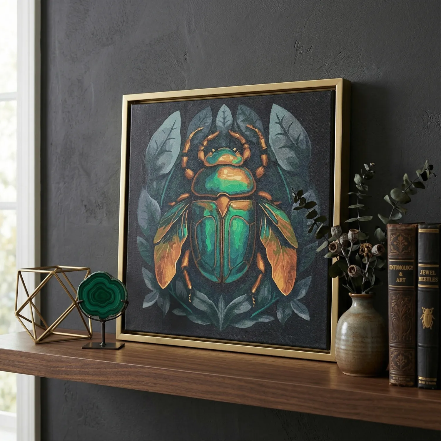 Alternative view of Numeromaalaus 30x30cm - Emerald Beetle