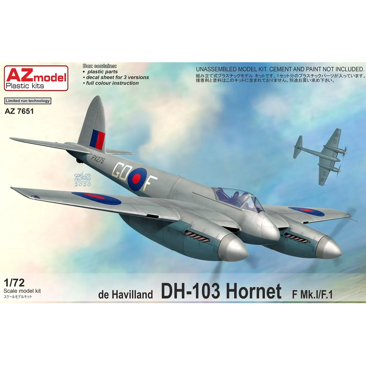 de Havilland DH-103 Hornet F.Mk.I/F.1 1:72