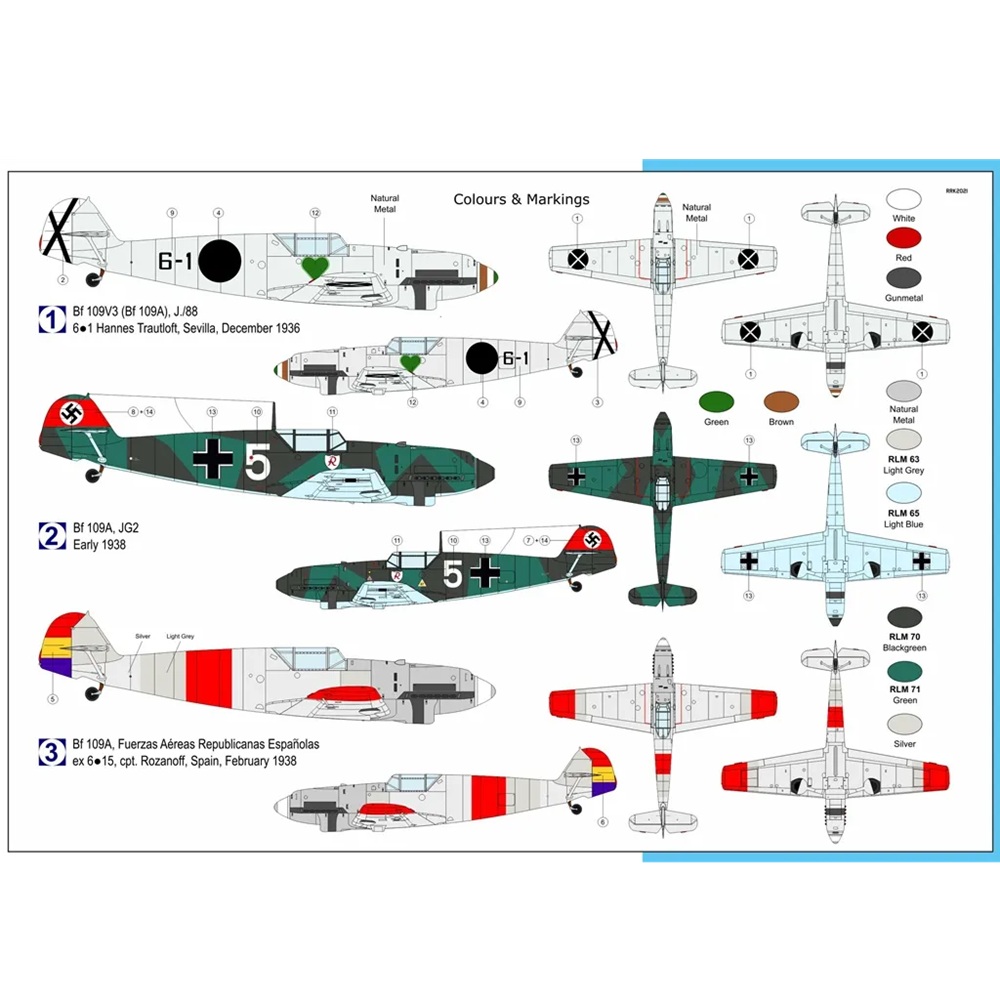 Alternative view of Messerschmitt Bf-109A "Anton" - First Blood 1:72