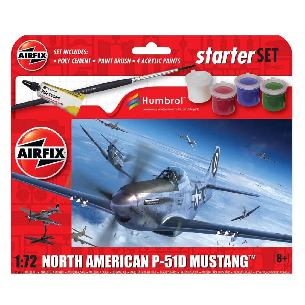 North American P-51D Mustang 1:72 Starter Set