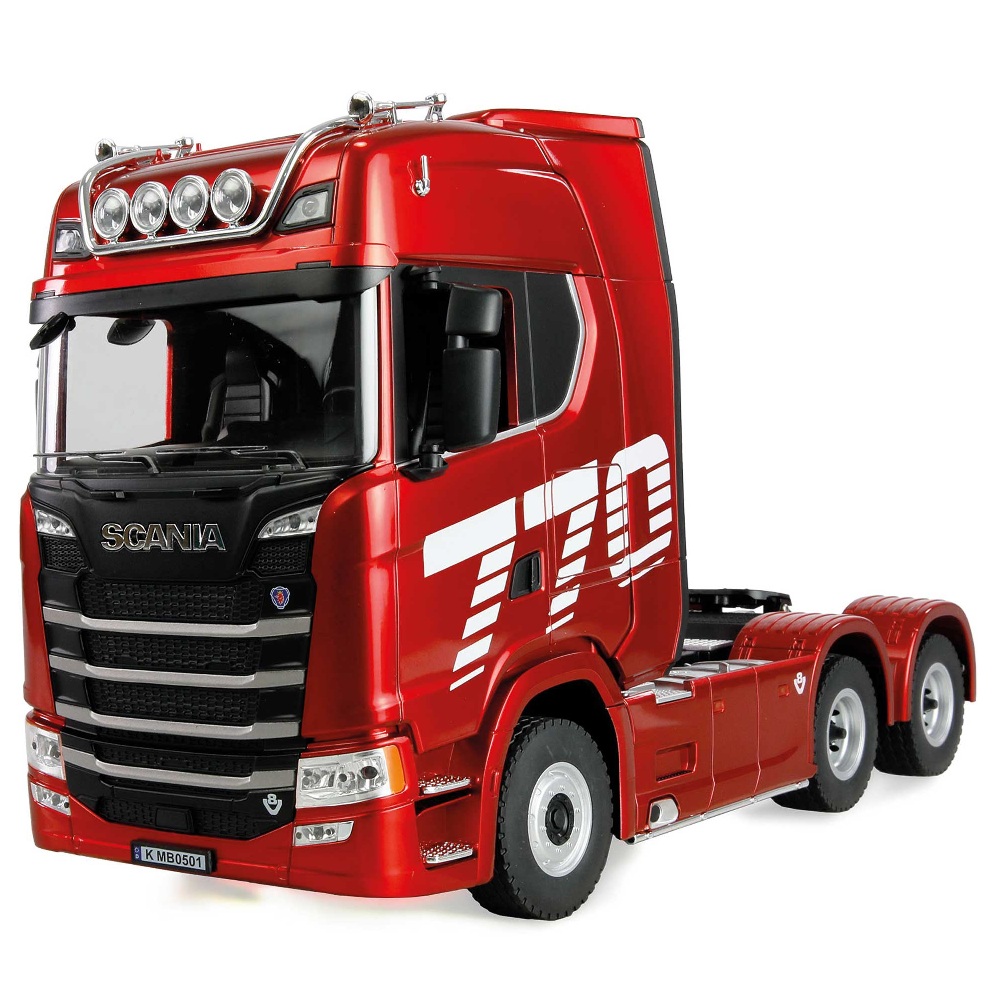 Scania 770S 6x4 RC-vetoauto 1:18 - Punainen