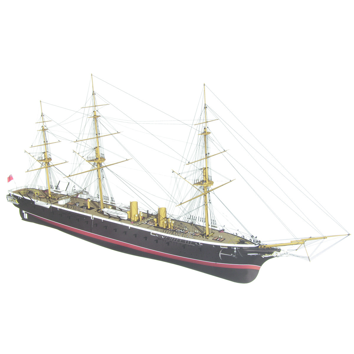 Alternative view of HMS Warrior