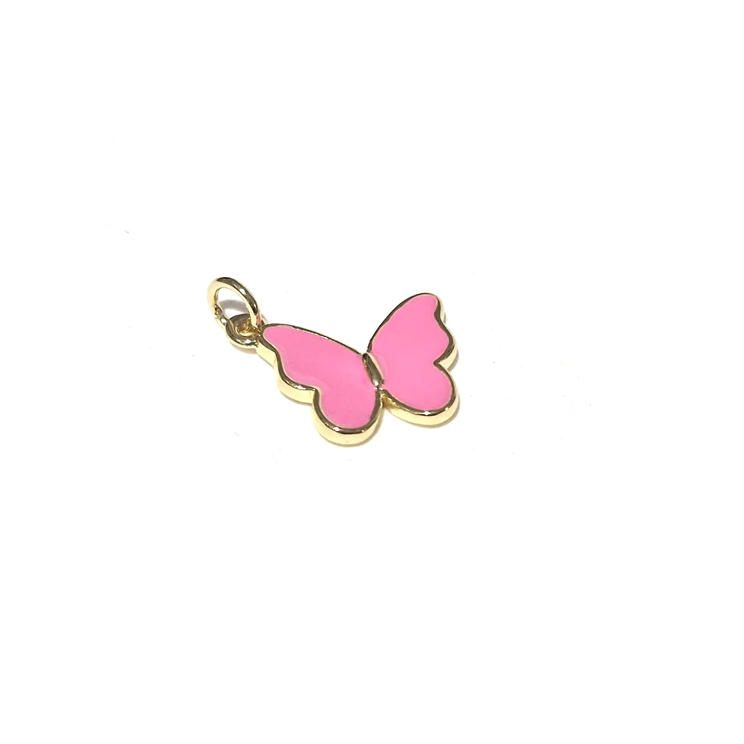 Koristeriipus n.12x16mm 1kpl - Pinkki perhonen
