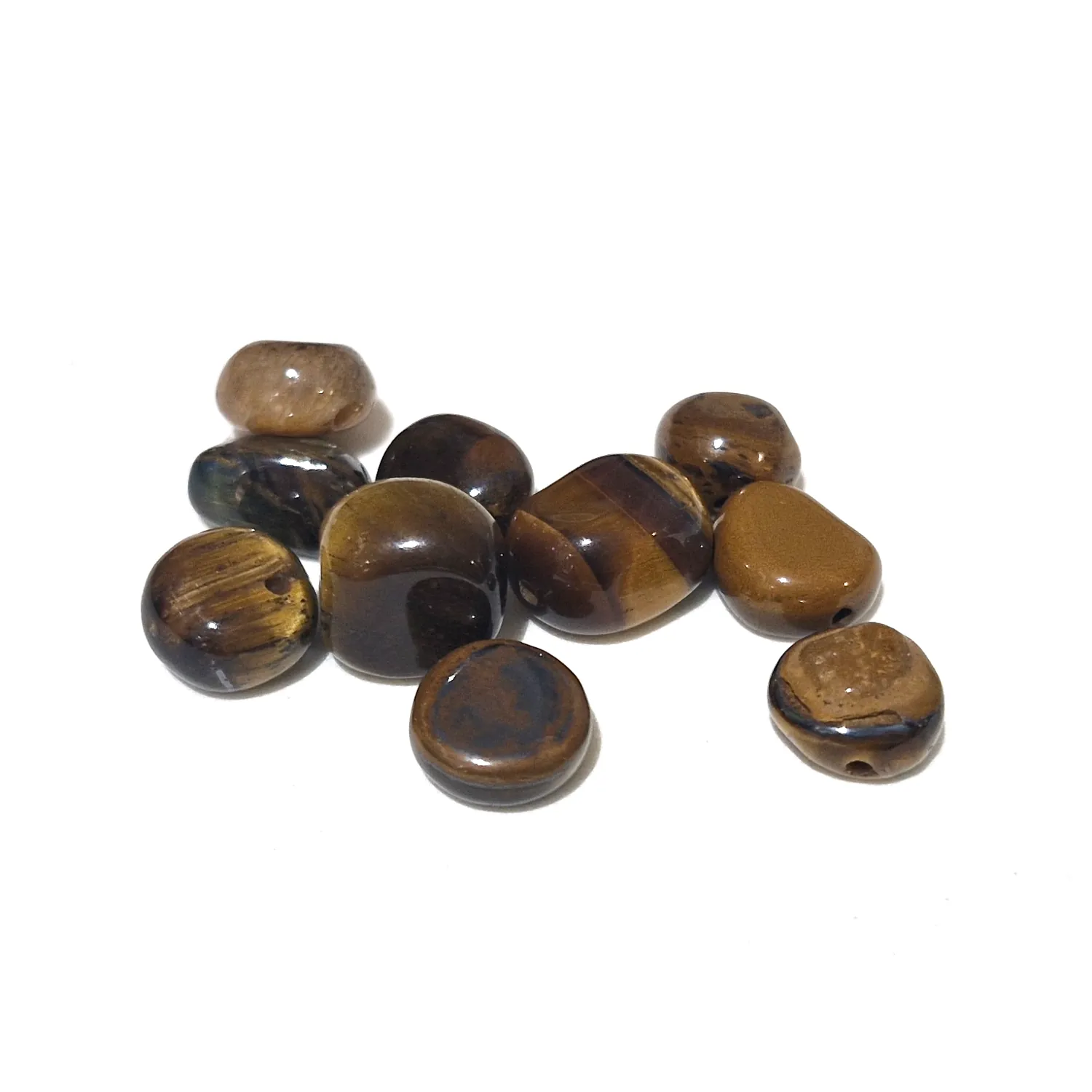 Kivihelmi nugetti n.5-8mm 10kpl - Tiikerinsilmä