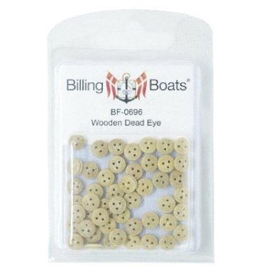 Alternative view of BF0696 - Wooden Deadeye 7mm