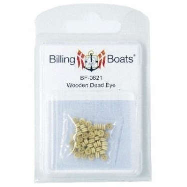 Alternative view of BF0821 - Wooden Deadeye 3mm