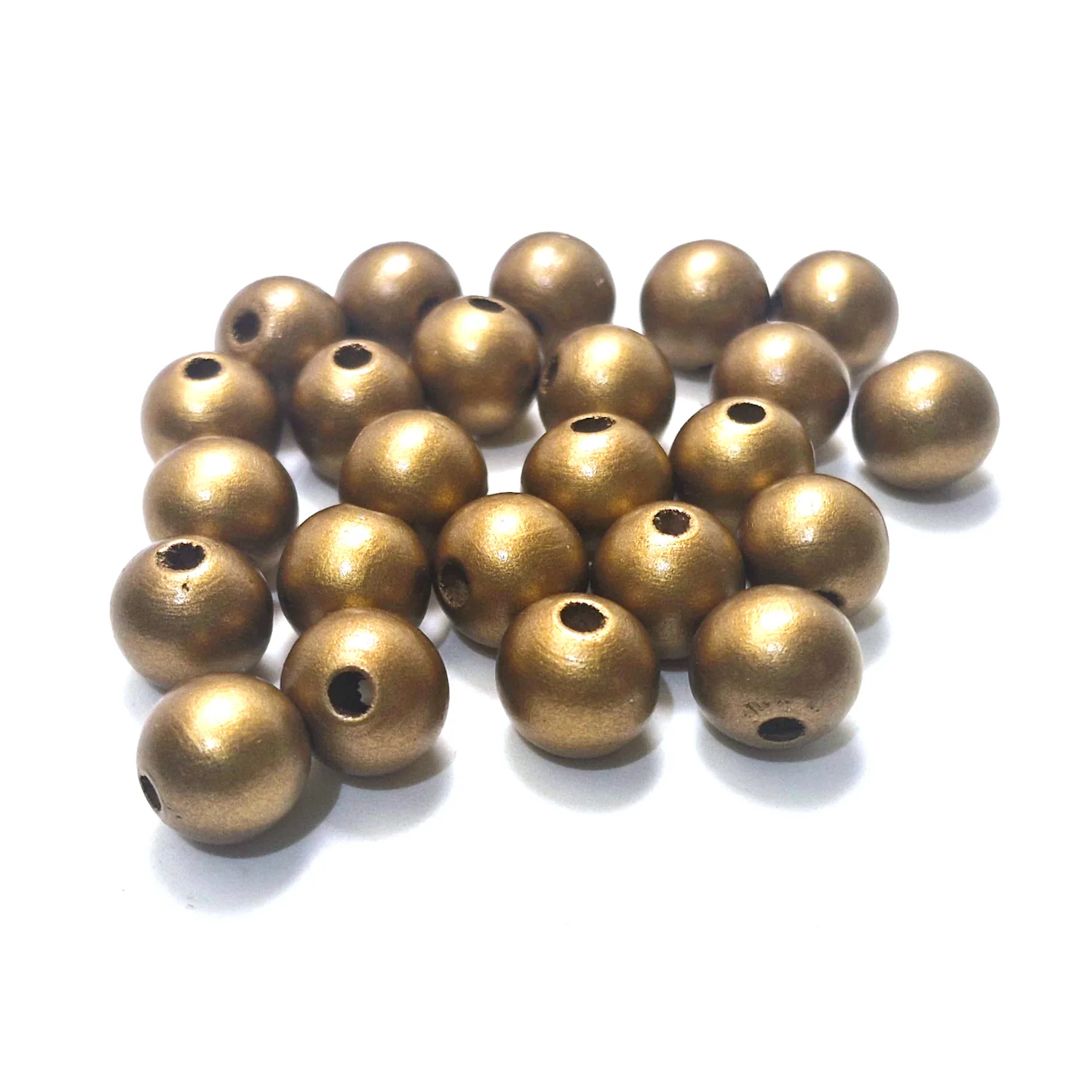 Puuhelmi n.14mm 100kpl - Kulta