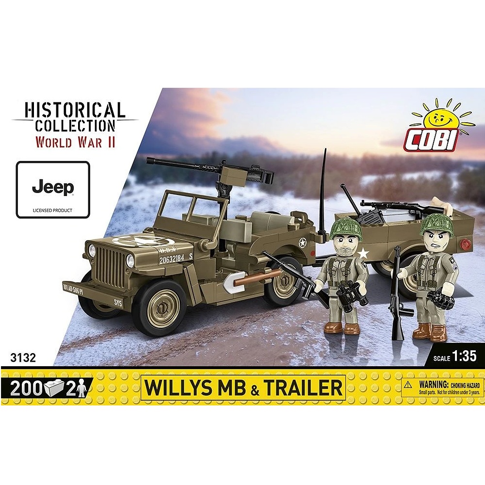 Alternative view of Willys MB & Trailer 1:35