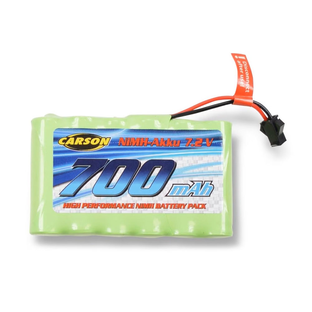 7.2V NiMH-akku 700mAh JST-liitin