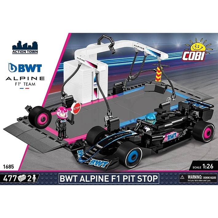 Alternative view of BWT Alpine Formula 1 Team A525 Pit Stop 1:26