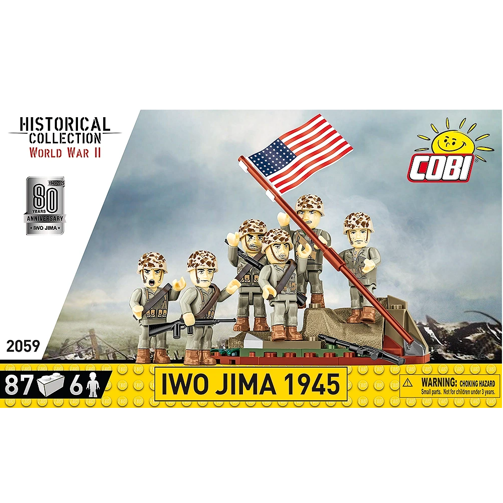 Alternative view of Raising the Flag on Iwo Jima 1945 Minidioraama