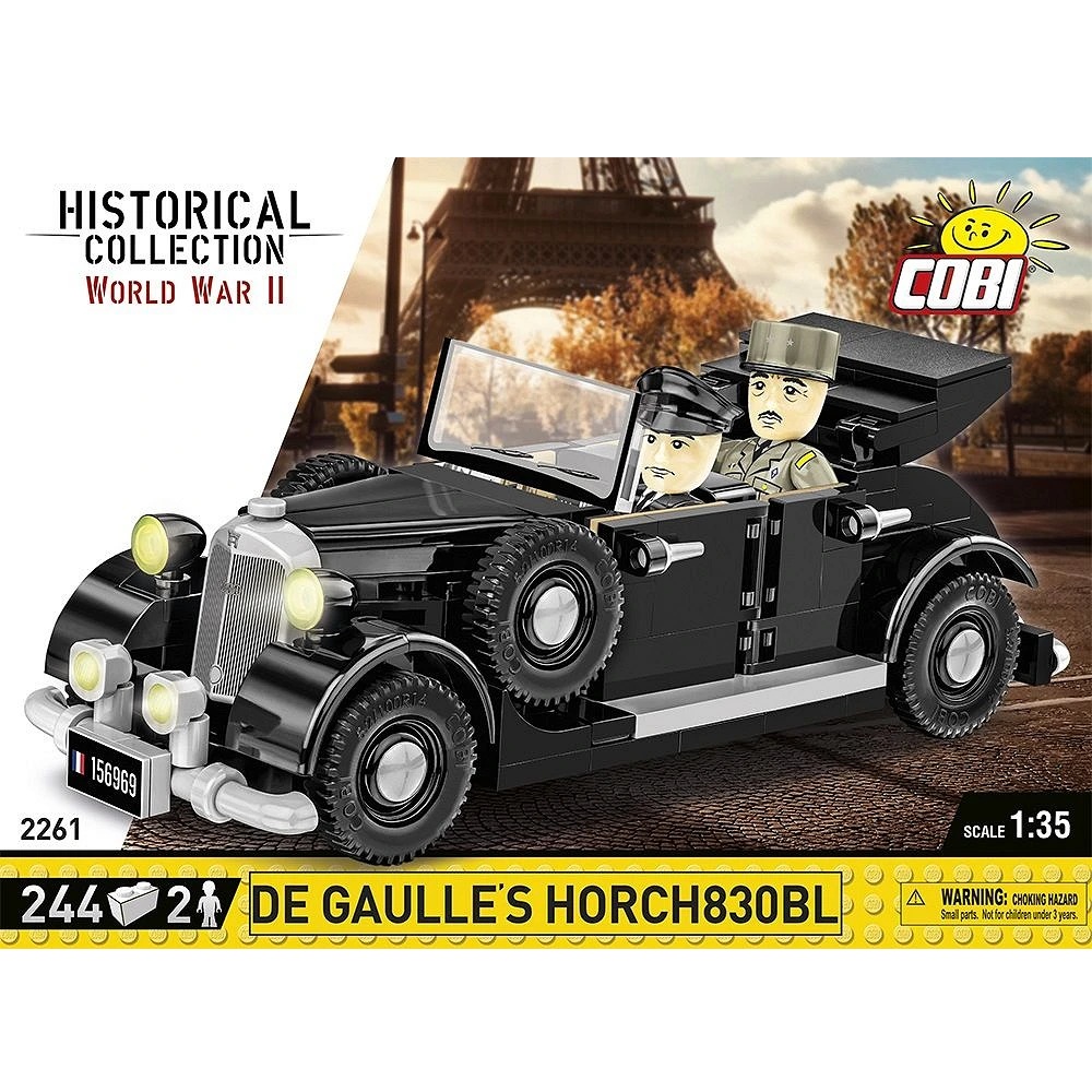 Alternative view of Horch 830BL De Gaulle 1:35
