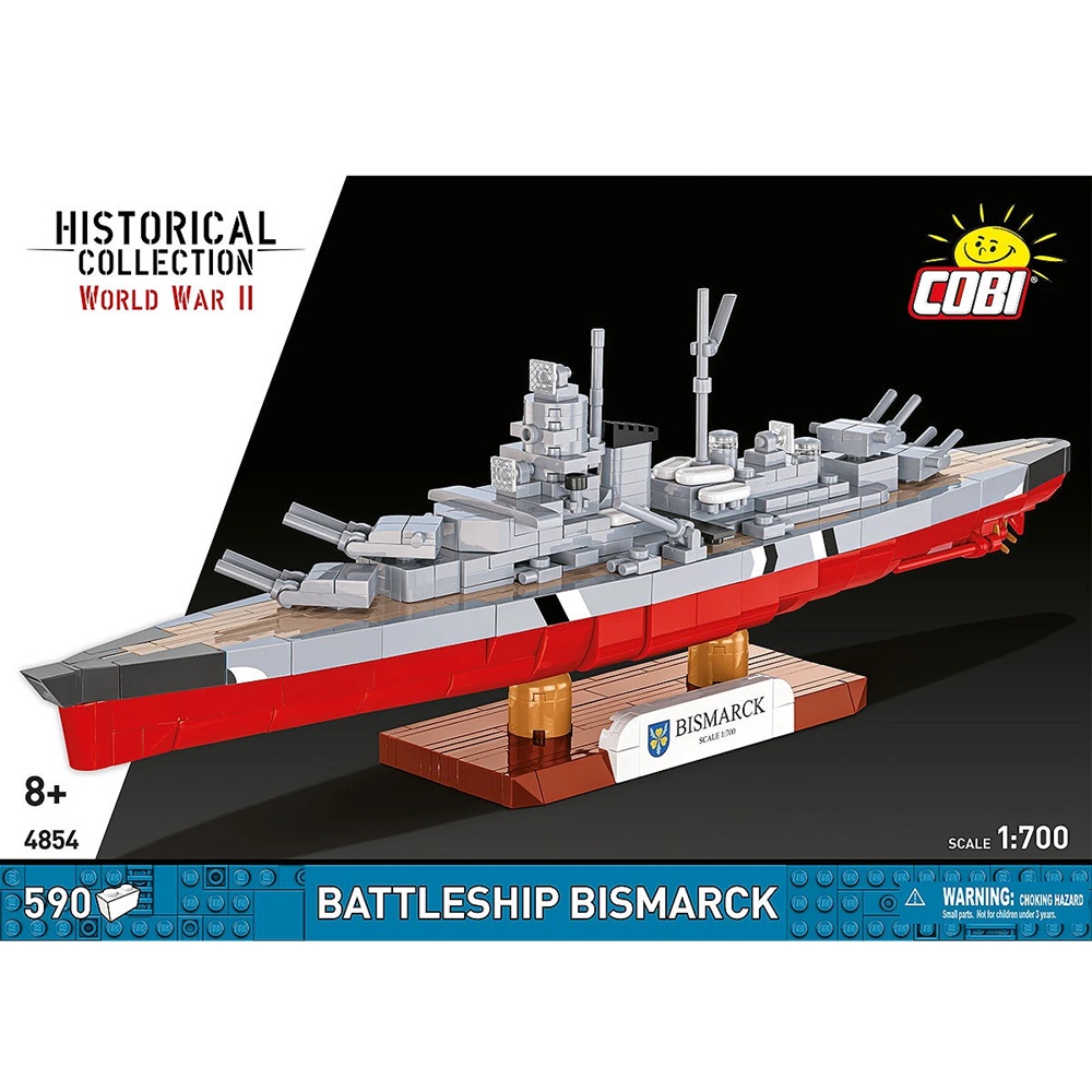 Alternative view of Bismarck 1:700