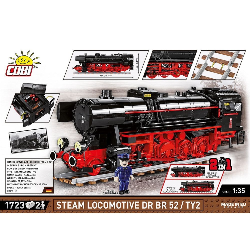 DR BR 52/TY2 höyryveturi 1:35