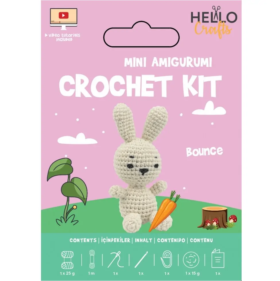 Mini Amigurumi setti - Bounce