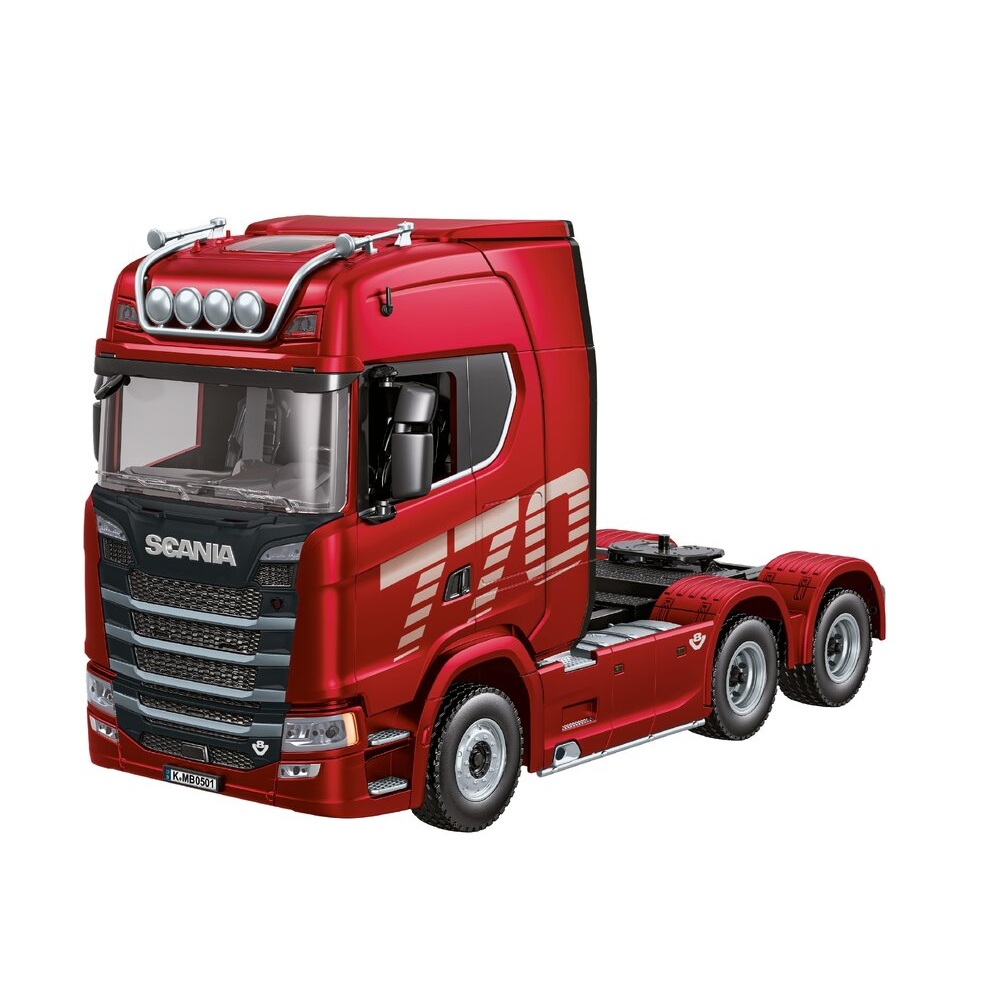 Scania 770S V8 6x4 RC-vetoauto 1:18 - Punainen