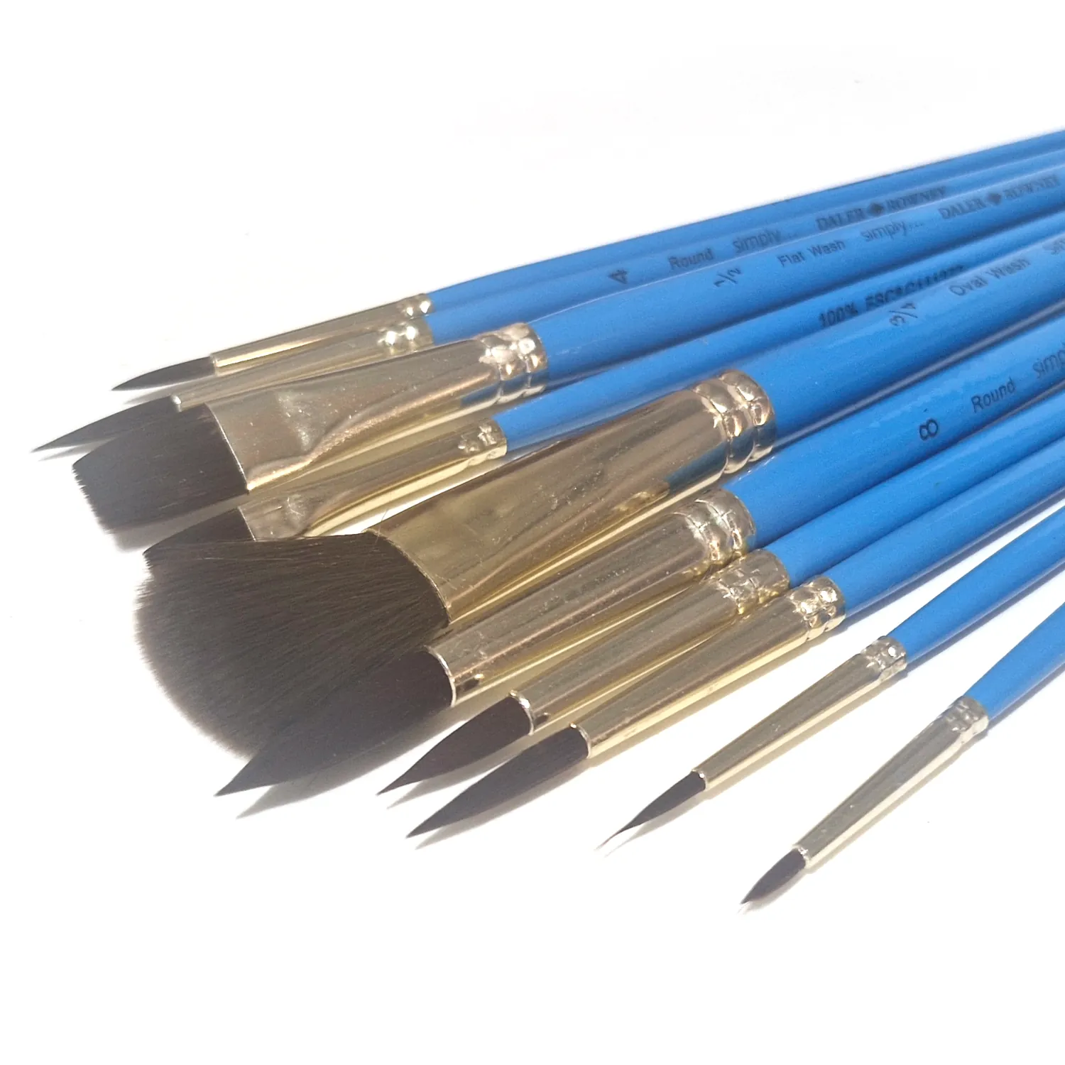 Keinokuitu akvarellisivellinlajitelma 10kpl